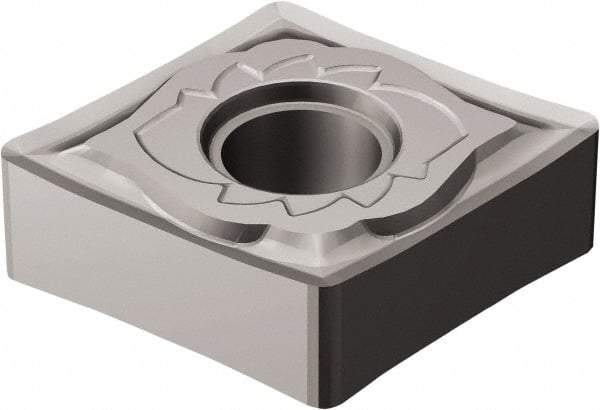 Sandvik Coromant - CNGG43.3 SGF Grade H13A Carbide Turning Insert - Uncoated, 80° Diamond, 1/2" Inscr Circle, 3/16" Thick, 0.0992mm Corner Radius - Eagle Tool & Supply