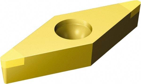 Sandvik Coromant - VBGW332 Grade 7525 CBN Turning Insert - 35° Diamond, 3/8" Inscr Circle, 3/16" Thick, 1/32" Corner Radius - Eagle Tool & Supply