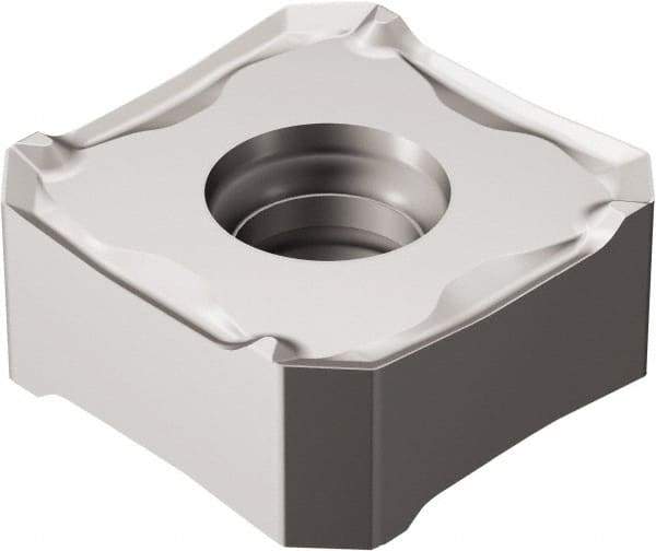 Sandvik Coromant - 345R1305 KL Grade H13A Carbide Milling Insert - Uncoated, 5.6mm Thick, 13mm Inscribed Circle, 0.8mm Corner Radius - Eagle Tool & Supply