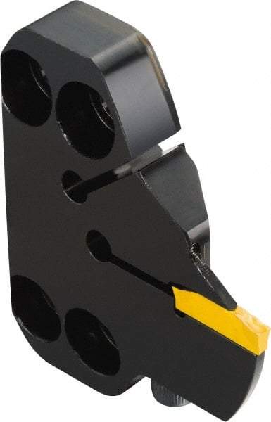 Sandvik Coromant - Right Hand Cut, Size 70, N123J2-0600-RO Insert Compatiblity, Internal or External Modular Turning & Profiling Cutting Unit Head - 36mm Ctr to Cutting Edge, 18mm Head Length, Through Coolant, Series CoroCut 1-2 - Eagle Tool & Supply
