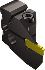 Sandvik Coromant - N123J2-0500-GM Insert, 18mm Head Length, 4.75mm Min Groove Width, Modular Grooving Blade Holder Head - Right Hand Cut, System Size 32, Through Coolant, Series CoroCut 1-2 - Eagle Tool & Supply