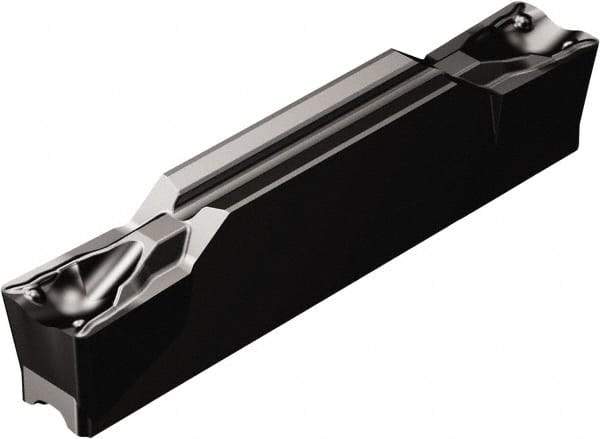 Sandvik Coromant - KN123 TF Grade 3115, 6mm Cutting Width Carbide Grooving Insert - 23.3mm Max Depth of Cut, Neutral, 0.4mm Corner Radius, TiCN/Al2O3 Finish - Eagle Tool & Supply