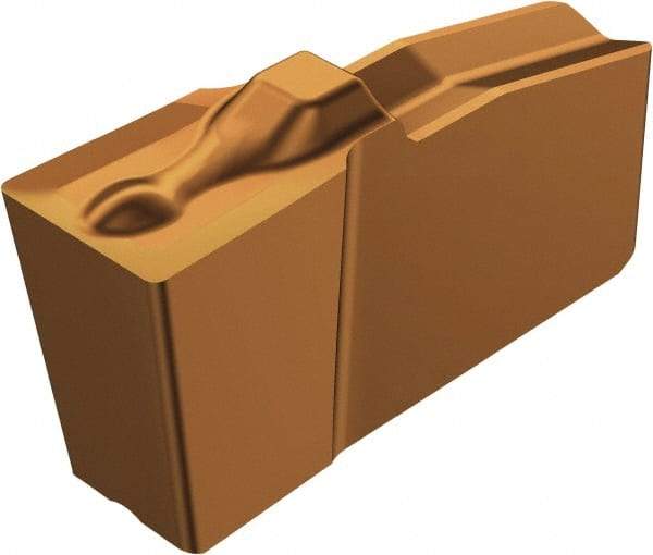 Sandvik Coromant - 40N151.2 4G Grade 1125, 4.8mm Cutting Width Carbide Grooving Insert - Neutral, 0.57mm Corner Radius, TiAlN Finish - Eagle Tool & Supply