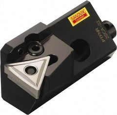 Sandvik Coromant - PTFNR, Right Hand Cut, 0° Lead Angle, 20mm Shank Height x 16mm Shank Width, Negative Rake Indexable Turning Toolholder - 55mm OAL, TNMG 332 Insert Compatibility, Series T-Max P - Eagle Tool & Supply