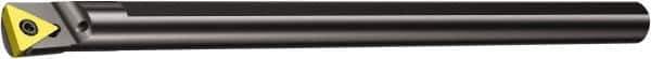 Sandvik Coromant - 19.6mm Min Bore Diam, 8" OAL, 5/8" Shank Diam, E-STFC Indexable Boring Bar - TCMT 221 Insert, Screw Clamping Holding Method - Eagle Tool & Supply