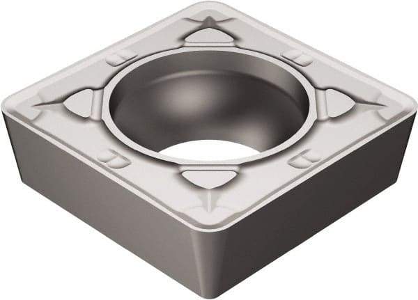 Sandvik Coromant - SCMT433 KR Grade H13A Carbide Turning Insert - Uncoated, 90° Square, 1/2" Inscr Circle, 3/16" Thick, 3/64" Corner Radius - Eagle Tool & Supply