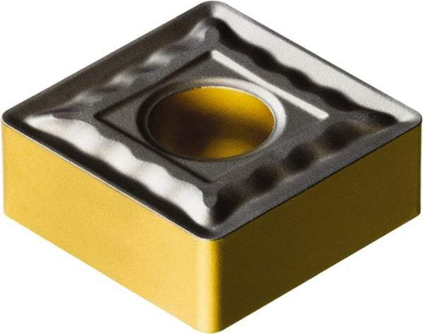 Sandvik Coromant - SNMG543 QM Grade 2220 Carbide Turning Insert - TiCN/AI2O3/TiN Finish, 90° Square, 5/8" Inscr Circle, 1/4" Thick, 3/64" Corner Radius - Eagle Tool & Supply