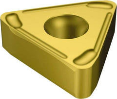 Sandvik Coromant - TNMX3309 MF Grade 2135 Carbide Turning Insert - TiCN/AI2O3/TiN Finish, 60° Triangle, 3/4" Inscr Circle, 3/8" Thick, 1/16" Corner Radius - Eagle Tool & Supply