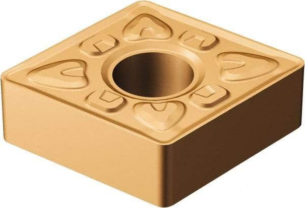 Sandvik Coromant - CNMG644 XMR Grade GC15 Carbide Turning Insert - TiAlN/AlCr2O3 Finish, 80° Diamond, 3/4" Inscr Circle, 1/4" Thick, 1/16" Corner Radius - Eagle Tool & Supply