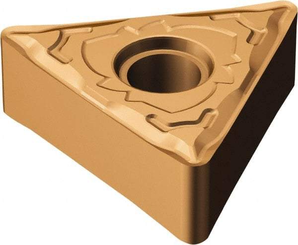 Sandvik Coromant - TNMG333 SF Grade 1115 Carbide Turning Insert - 60° Triangle, 3/8" Inscr Circle, 3/16" Thick, 3/64" Corner Radius - Eagle Tool & Supply