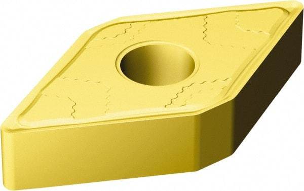 Sandvik Coromant - DNMG331 MMC Grade 2025 Carbide Turning Insert - TiCN/AI2O3/TiN Finish, 55° Diamond, 3/8" Inscr Circle, 3/16" Thick, 1/64" Corner Radius - Eagle Tool & Supply