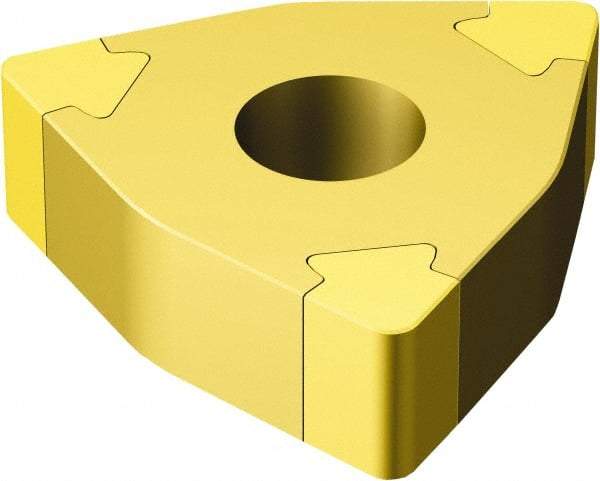 Sandvik Coromant - WNGA432 WH Grade 7015 CBN Turning Insert - TiN Finish, 80° Trigon, 1/2" Inscr Circle, 3/16" Thick, 1/32" Corner Radius - Eagle Tool & Supply