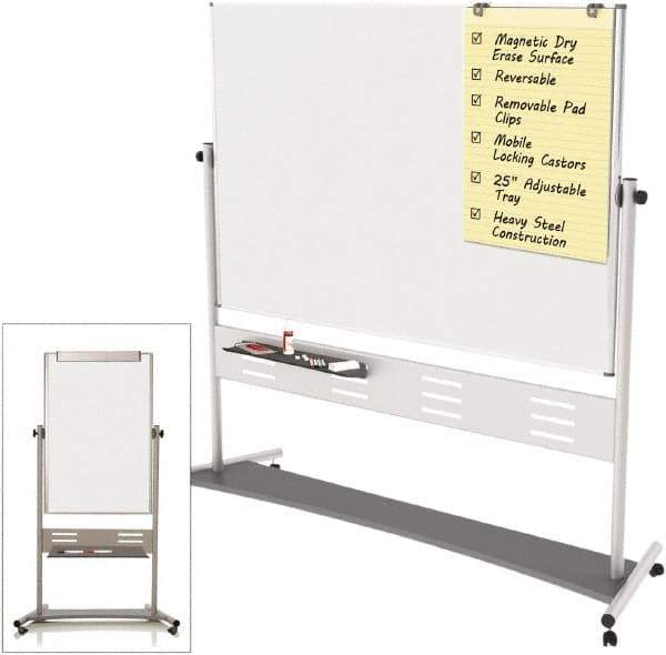 MasterVision - Magnetic Dry Erase Easel - 80" High - Eagle Tool & Supply