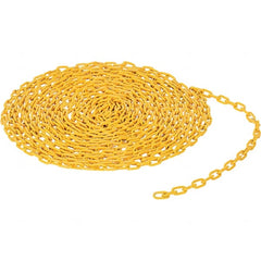 Vestil - Barrier Rope & Chain Type: Bollard; Chain Color: Yellow - Eagle Tool & Supply