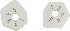 SEYMOUR-MIDWEST - 2 Piece, 5 Setting, Size 1/16 to 5/16 Gauge Rake Cam Set - Use with CAM Gauge Rake - Eagle Tool & Supply