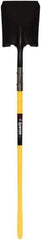 SEYMOUR-MIDWEST - 11-1/2" High x 9" Wide Square Steel Shovel - 48" Long Polymer Straight Handle, Front Turned - Eagle Tool & Supply