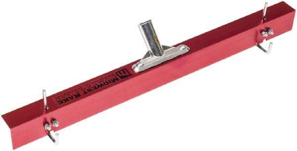 SEYMOUR-MIDWEST - Sled Style Gauge Rake - 24" Wide, Aluminum Head - Eagle Tool & Supply