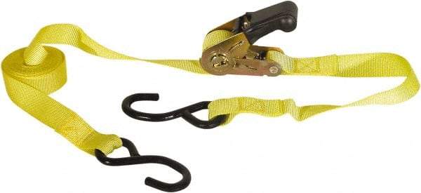 Buyers Products - 12' Long x 1" Wide, 1,800 Lb Basket Capacity, Nylon Web Sling - Yellow - Eagle Tool & Supply