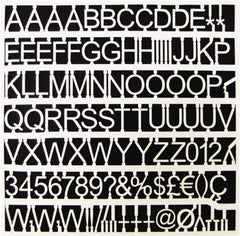 MasterVision - Plastic Letter Kits Type: Reusable Letters Display Size: 1 (Inch) - Eagle Tool & Supply
