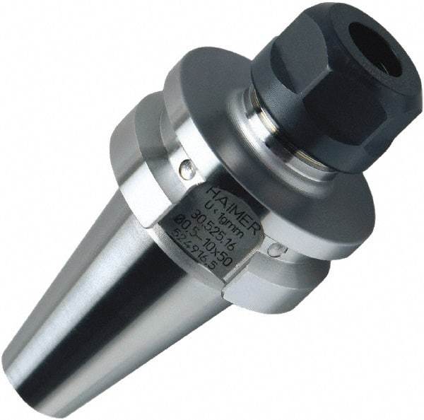 HAIMER - 0.02" to 0.39" Capacity, 2.36" Projection, BT30 Taper Shank, ER16 Collet Chuck - 0.0001" TIR - Exact Industrial Supply