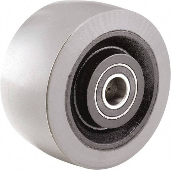 Hamilton - 6 Inch Diameter x 3 Inch Wide, Polyurethane on Cast Iron Caster Wheel - 3,000 Lb. Capacity, 3-1/2 Inch Hub Length, 3/4 Inch Axle Diameter, Sealed Precision Ball Bearing - Eagle Tool & Supply