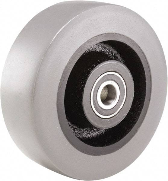 Hamilton - 6 Inch Diameter x 2 Inch Wide, Polyurethane on Cast Iron Caster Wheel - 1,620 Lb. Capacity, 2-1/2 Inch Hub Length, 3/4 Inch Axle Diameter, Sealed Precision Ball Bearing - Eagle Tool & Supply
