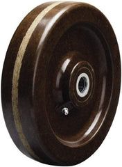 Hamilton - 8 Inch Diameter x 2 Inch Wide, Phenolic Caster Wheel - 1,100 Lb. Capacity, 2-3/16 Inch Hub Length, 3/4 Inch Axle Diameter, Straight Roller Bearing - Eagle Tool & Supply