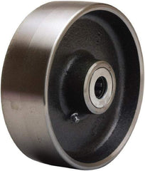 Hamilton - 6 Inch Diameter x 2 Inch Wide, Forged Steel Caster Wheel - 2,000 Lb. Capacity, 2-1/4 Inch Hub Length, 3/4 Inch Axle Diameter, Straight Roller Bearing - Eagle Tool & Supply