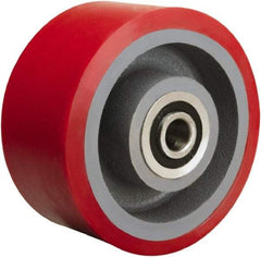 Hamilton - 6 Inch Diameter x 3 Inch Wide, Polyurethane on Cast Iron Caster Wheel - 2,600 Lb. Capacity, 3-1/4 Inch Hub Length, 3/4 Inch Axle Diameter, Precision Ball Bearing - Eagle Tool & Supply
