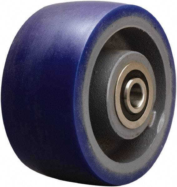 Hamilton - 6 Inch Diameter x 3 Inch Wide, Polyurethane on Cast Iron Caster Wheel - 1,800 Lb. Capacity, 3-1/4 Inch Hub Length, 1 Inch Axle Diameter, Tapered Roller Bearing - Eagle Tool & Supply