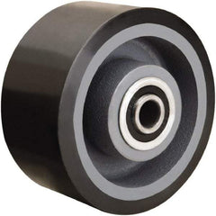 Hamilton - 6 Inch Diameter x 3 Inch Wide, Polyurethane on Cast Iron Caster Wheel - 2,860 Lb. Capacity, 3-1/4 Inch Hub Length, 1-1/4 Inch Axle Diameter, Tapered Roller Bearing - Eagle Tool & Supply