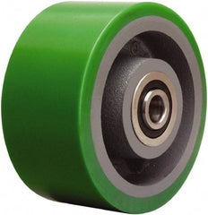 Hamilton - 6 Inch Diameter x 3 Inch Wide, Polyurethane on Cast Iron Caster Wheel - 2,200 Lb. Capacity, 3-1/2 Inch Hub Length, 3/4 Inch Axle Diameter, Sealed Precision Ball Bearing - Eagle Tool & Supply