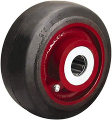 Hamilton - 6 Inch Diameter x 2-1/2 Inch Wide, Rubber on Cast Iron Caster Wheel - 540 Lb. Capacity, 3-1/4 Inch Hub Length, 3/4 Inch Axle Diameter, Tapered Roller Bearing - Eagle Tool & Supply