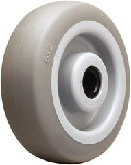 Hamilton - 6 Inch Diameter x 2 Inch Wide, Rubber on Thermoplastic Caster Wheel - 410 Lb. Capacity, 2-3/16 Inch Hub Length, 3/4 Inch Axle Diameter, Delrin Bearing - Eagle Tool & Supply