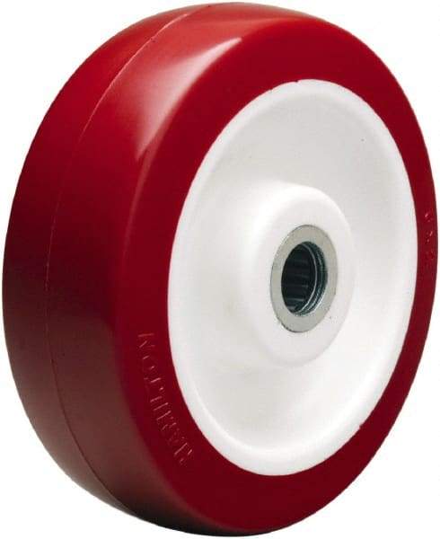 Hamilton - 6 Inch Diameter x 2 Inch Wide, Polyurethane on Polypropylene Caster Wheel - 1,100 Lb. Capacity, 2-3/16 Inch Hub Length, 3/4 Inch Axle Diameter, Straight Roller Bearing - Eagle Tool & Supply