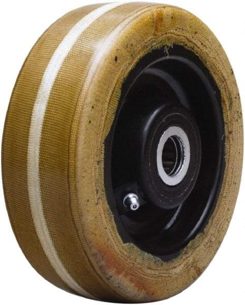 Hamilton - 6 Inch Diameter x 2 Inch Wide, Phenolic Caster Wheel - 1,500 Lb. Capacity, 2-3/16 Inch Hub Length, 3/4 Inch Axle Diameter, Straight Roller Bearing - Eagle Tool & Supply