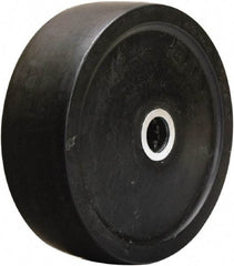 Hamilton - 6 Inch Diameter x 2 Inch Wide, Hard Rubber Caster Wheel - 650 Lb. Capacity, 2-1/4 Inch Hub Length, 3/4 Inch Axle Diameter, Straight Roller Bearing - Eagle Tool & Supply