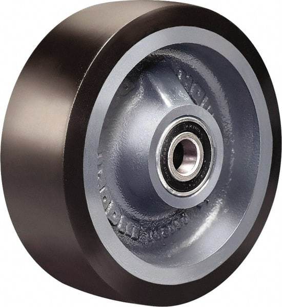 Hamilton - 6 Inch Diameter x 2 Inch Wide, Polyurethane on Cast Iron Caster Wheel - 1,560 Lb. Capacity, 2-1/2 Inch Hub Length, 3/4 Inch Axle Diameter, Tapered Roller Bearing - Eagle Tool & Supply