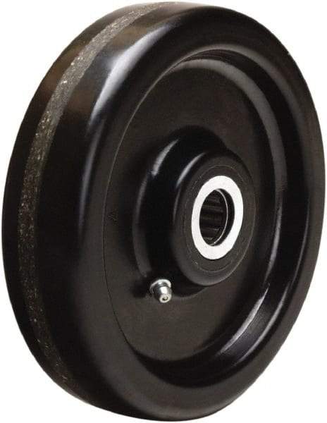 Hamilton - 6 Inch Diameter x 1-1/2 Inch Wide, Phenolic Caster Wheel - 800 Lb. Capacity, 1-5/8 Inch Hub Length, 1-3/16 Inch Axle Diameter, Plain Bore Bearing - Eagle Tool & Supply