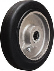 Hamilton - 6 Inch Diameter x 1-1/2 Inch Wide, Rubber on Aluminum Caster Wheel - 280 Lb. Capacity, 1-3/4 Inch Hub Length, 3/4 Inch Axle Diameter, Straight Roller Bearing - Eagle Tool & Supply