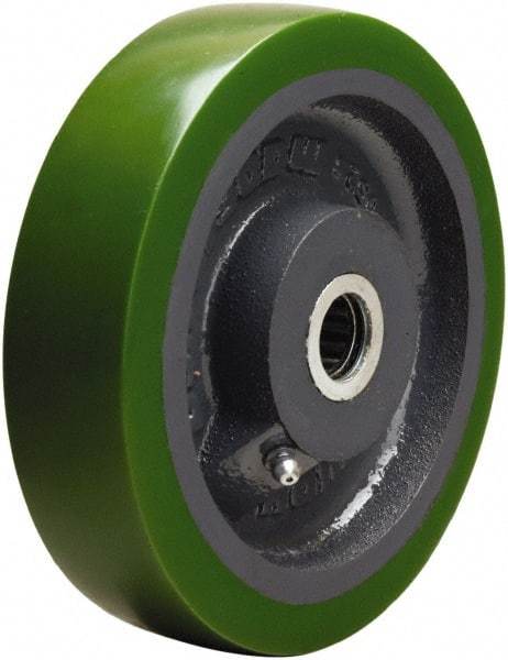 Hamilton - 6 Inch Diameter x 1-1/2 Inch Wide, Polyurethane on Cast Iron Caster Wheel - 850 Lb. Capacity, 1-3/4 Inch Hub Length, 3/4 Inch Axle Diameter, Tapered Roller Bearing - Eagle Tool & Supply