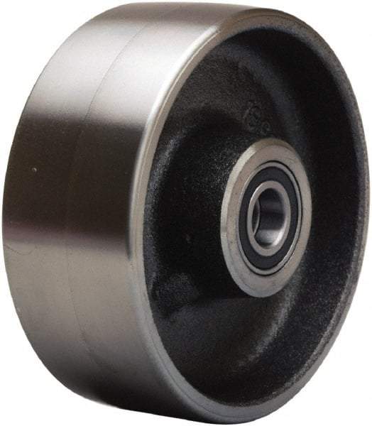 Hamilton - 5 Inch Diameter x 2 Inch Wide, Forged Steel Caster Wheel - 2,000 Lb. Capacity, 2-1/4 Inch Hub Length, 1/2 Inch Axle Diameter, Precision Ball Bearing - Eagle Tool & Supply