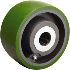 Hamilton - 5 Inch Diameter x 2-1/2 Inch Wide, Polyurethane on Cast Iron Caster Wheel - 1,300 Lb. Capacity, 2-3/4 Inch Hub Length, 1 Inch Axle Diameter, Straight Roller Bearing - Eagle Tool & Supply