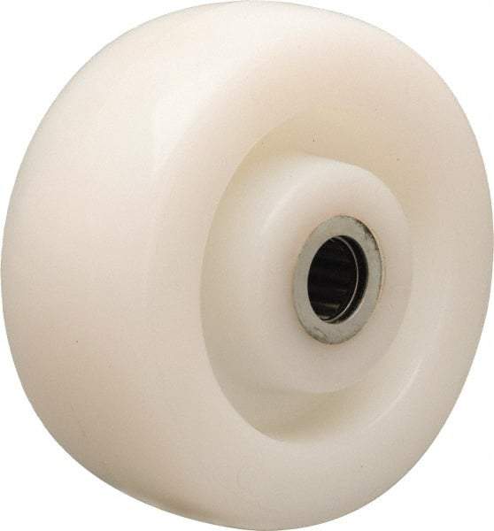 Hamilton - 5 Inch Diameter x 2 Inch Wide, Nylon Caster Wheel - 900 Lb. Capacity, 2-3/16 Inch Hub Length, 5/8 Inch Axle Diameter, Straight Roller Bearing - Eagle Tool & Supply
