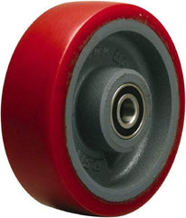 Hamilton - 6 Inch Diameter x 2 Inch Wide, Polyurethane on Cast Iron Caster Wheel - 1,400 Lb. Capacity, 2-1/4 Inch Hub Length, 1/2 Inch Axle Diameter, Precision Ball Bearing - Eagle Tool & Supply