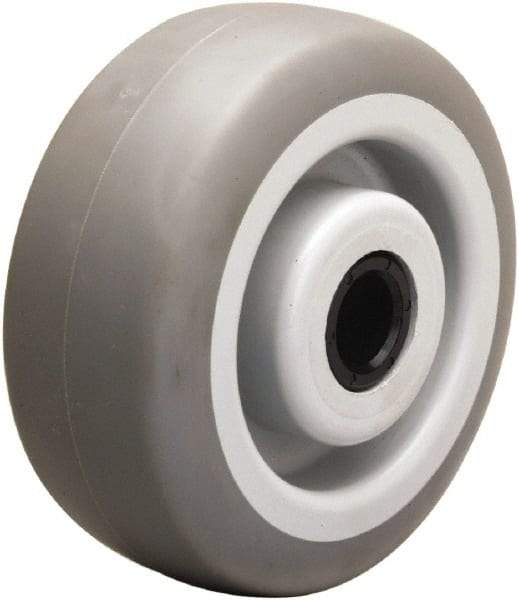 Hamilton - 5 Inch Diameter x 2 Inch Wide, Rubber on Thermoplastic Caster Wheel - 350 Lb. Capacity, 2-3/16 Inch Hub Length, 3/4 Inch Axle Diameter, Delrin Bearing - Eagle Tool & Supply