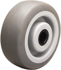 Hamilton - 5 Inch Diameter x 2 Inch Wide, Rubber on Thermoplastic Caster Wheel - 350 Lb. Capacity, 2-3/16 Inch Hub Length, 3/4 Inch Axle Diameter, Delrin Bearing - Eagle Tool & Supply