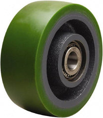 Hamilton - 5 Inch Diameter x 2 Inch Wide, Polyurethane on Cast Iron Caster Wheel - 1,050 Lb. Capacity, 2-1/4 Inch Hub Length, 3/4 Inch Axle Diameter, Tapered Roller Bearing - Eagle Tool & Supply