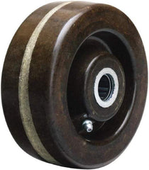 Hamilton - 5 Inch Diameter x 2 Inch Wide, Phenolic Caster Wheel - 1,000 Lb. Capacity, 2-3/16 Inch Hub Length, 1-3/16 Inch Axle Diameter, Plain Bore Bearing - Eagle Tool & Supply