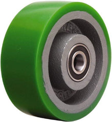 Hamilton - 5 Inch Diameter x 2 Inch Wide, Polyurethane on Cast Iron Caster Wheel - 1,050 Lb. Capacity, 2-1/2 Inch Hub Length, 1/2 Inch Axle Diameter, Sealed Precision Ball Bearing - Eagle Tool & Supply
